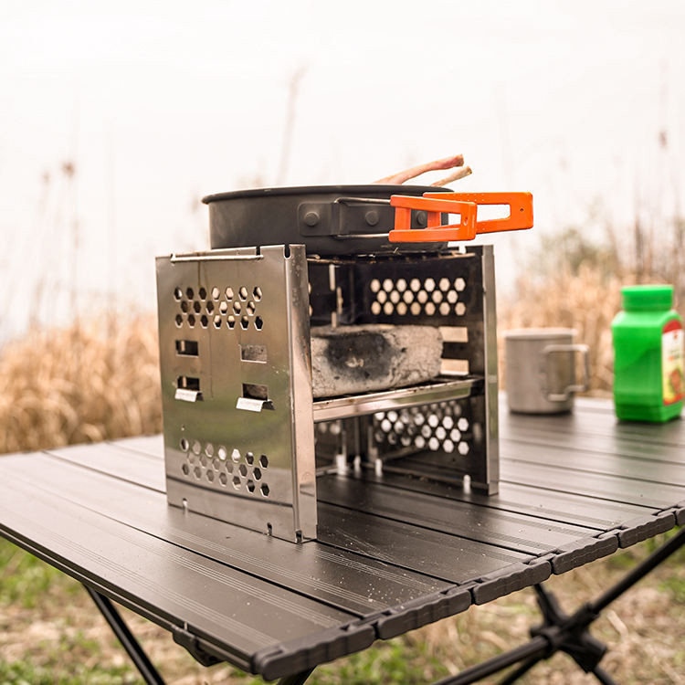Camping BBQ stove burner