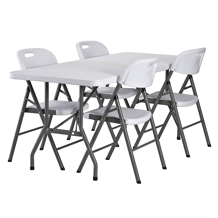 5 Piece Blow Mold Folding Dining Set