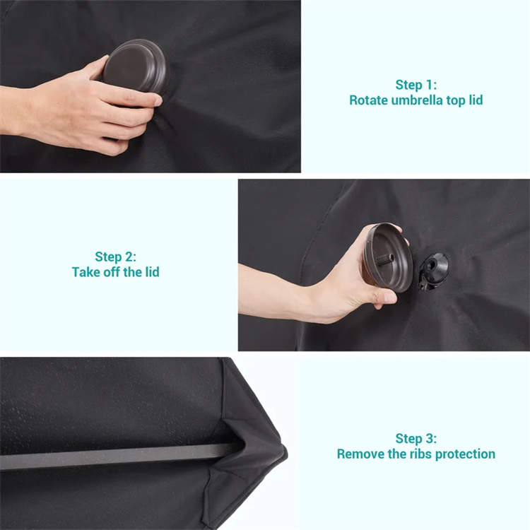 10x 6.5FT Rectangular Market Umbrella