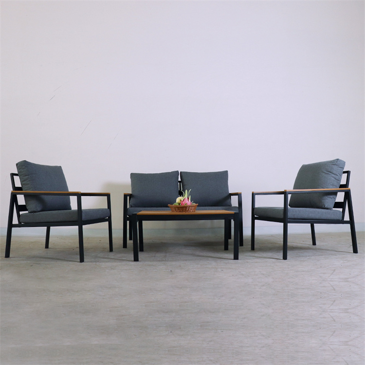 Outdoor 4 Piece Steel Conversation Set