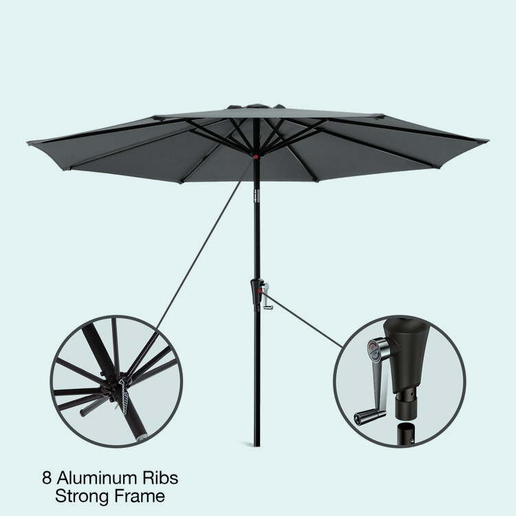 9Ft Crank Market Umbrella