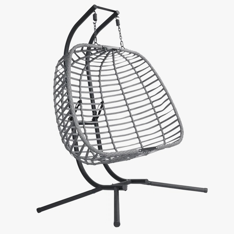 2 Person Seat Rattan Egg Swing Chair