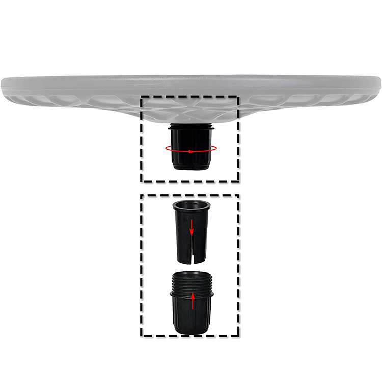 20'' Outdoor Adjustable Umbrella Table