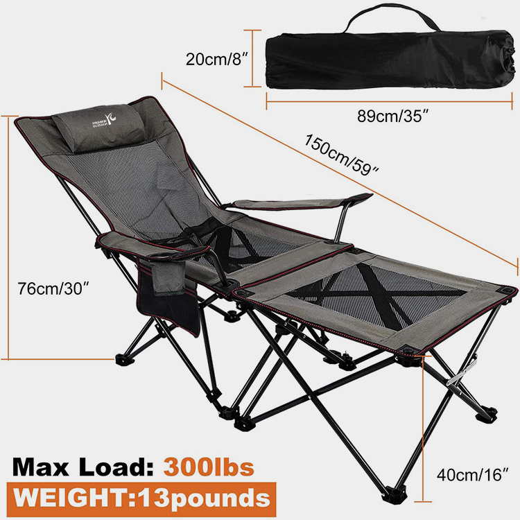 Camping Folding Chaise Lounge Chair