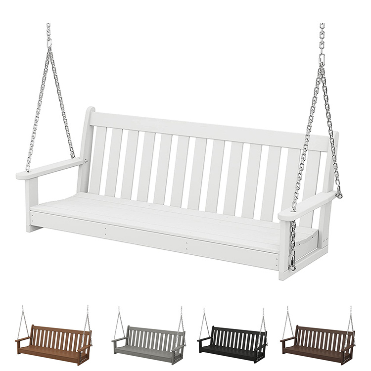 Polywood Bench Hammock Porch Swing Chair