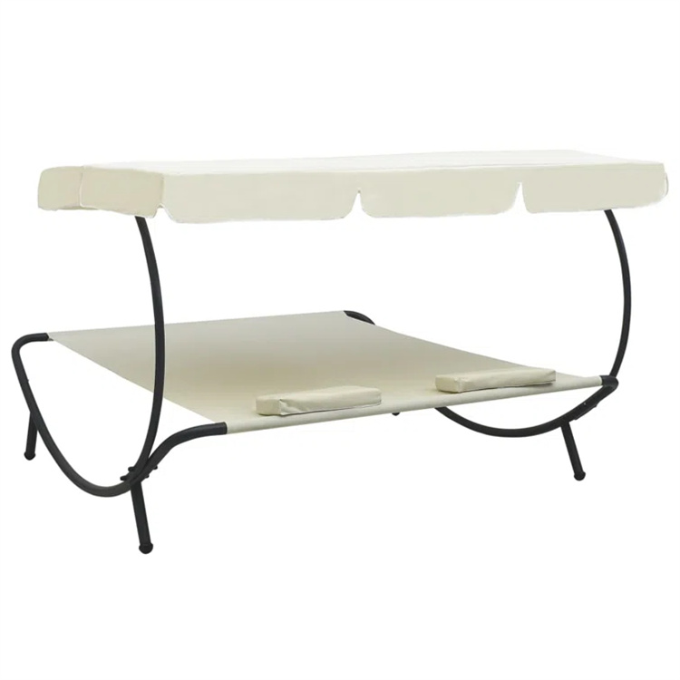 Patio Lounge Bed with Canopy