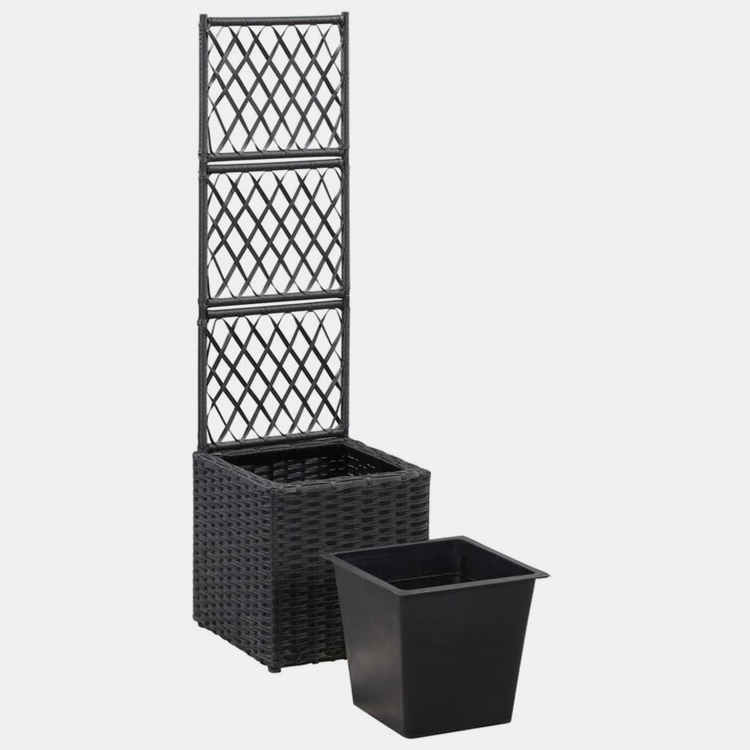 Raised Garden Bed with Trellis Planter Box