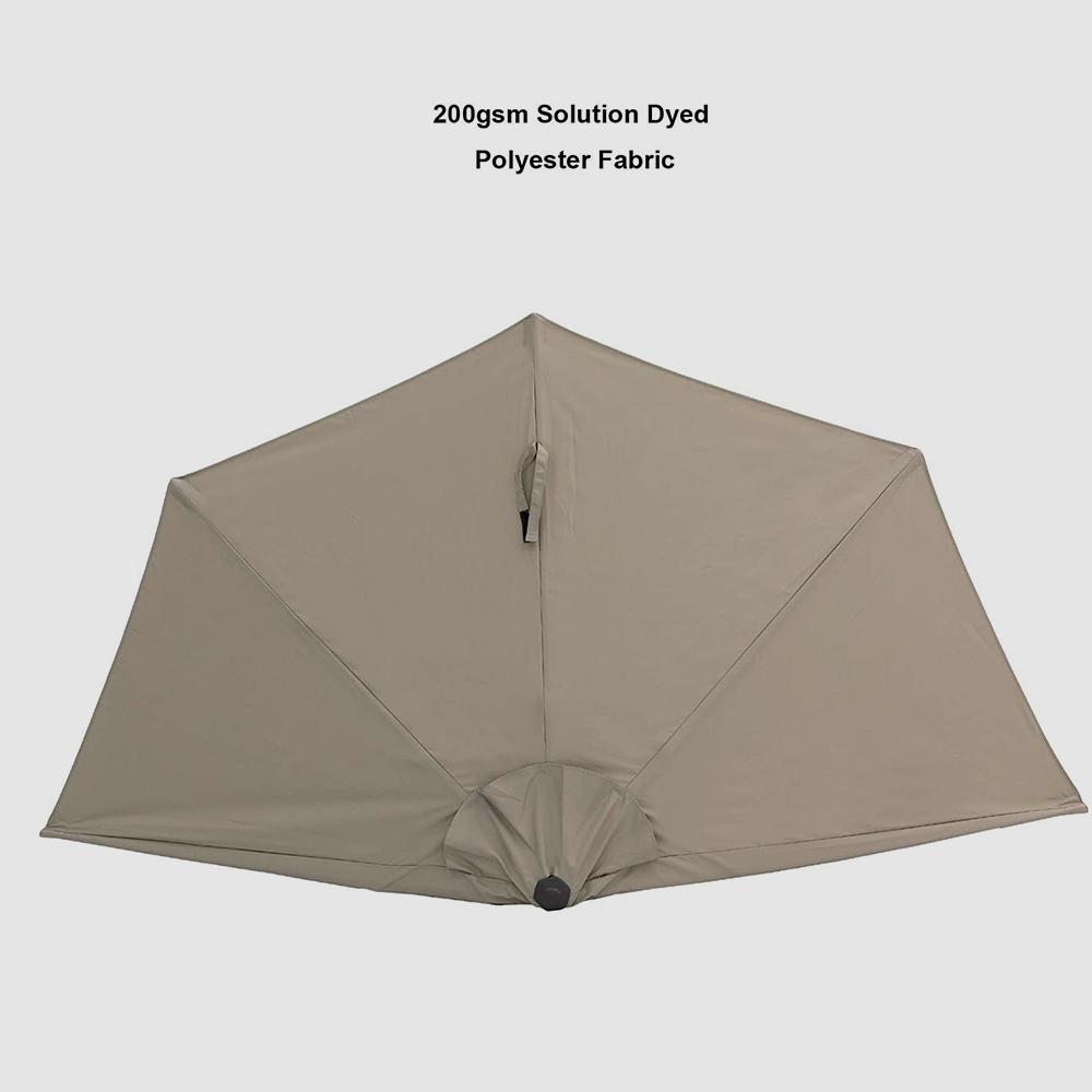 9ft Semi-Circular Terrace Outdoor Umbrella