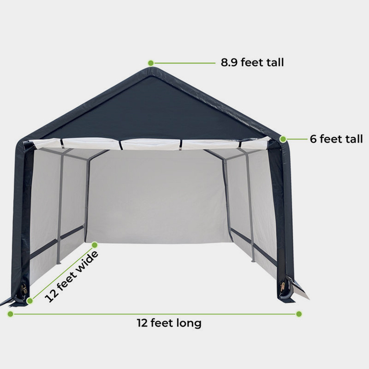 12x12 ft Carport Garage Shelter Tent