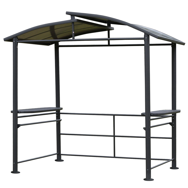 8' x 5' BBQ Patio Canopy Hardtop Gazebo