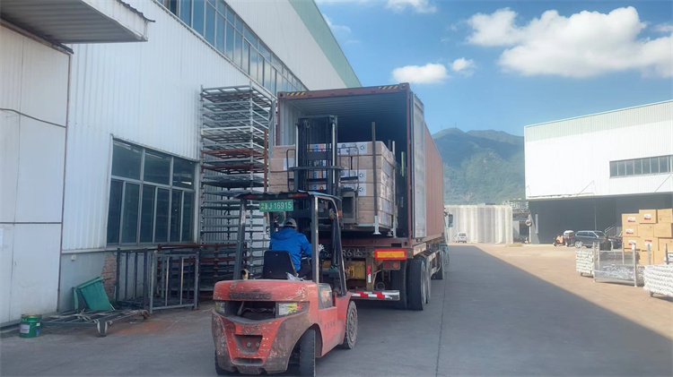 The customer's order is packed and ready for delivery
