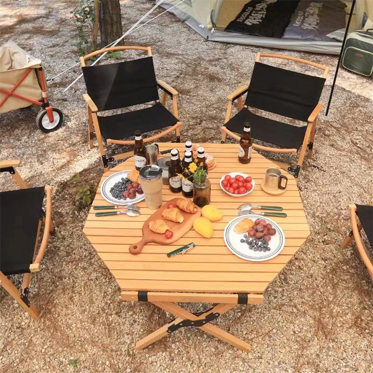 Octagonal Folding Camping Picnic Table