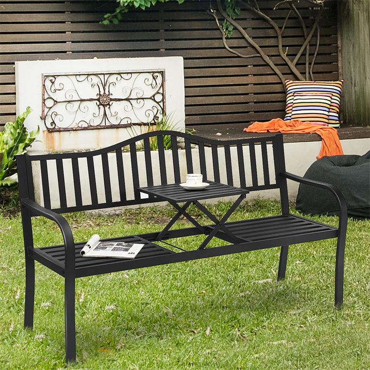 Outdoor Cast Iron Garden Bench Table