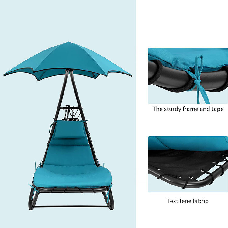 Patio Rocking Lounge Swing Recliner Chair