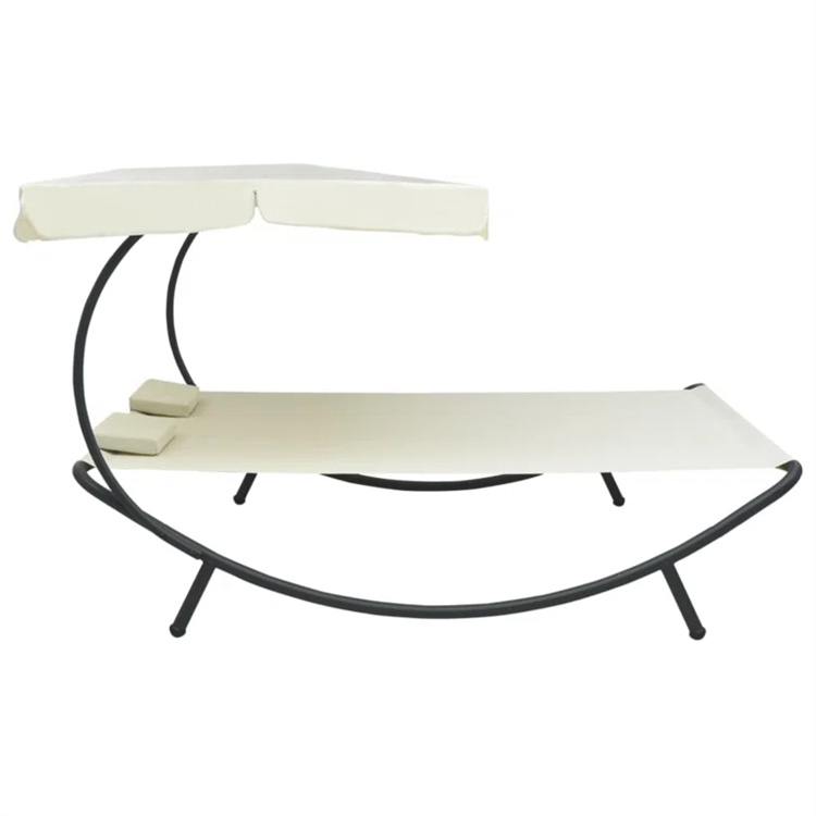 Patio Lounge Bed with Canopy