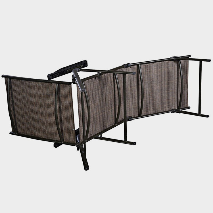 7 Position Foldable Aluminium Chaise Lounger
