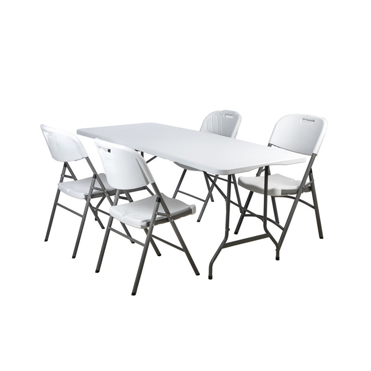 5 Piece Blow Mold Folding Dining Set