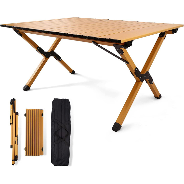 Outdoor Folding Roll-Top Camping Table