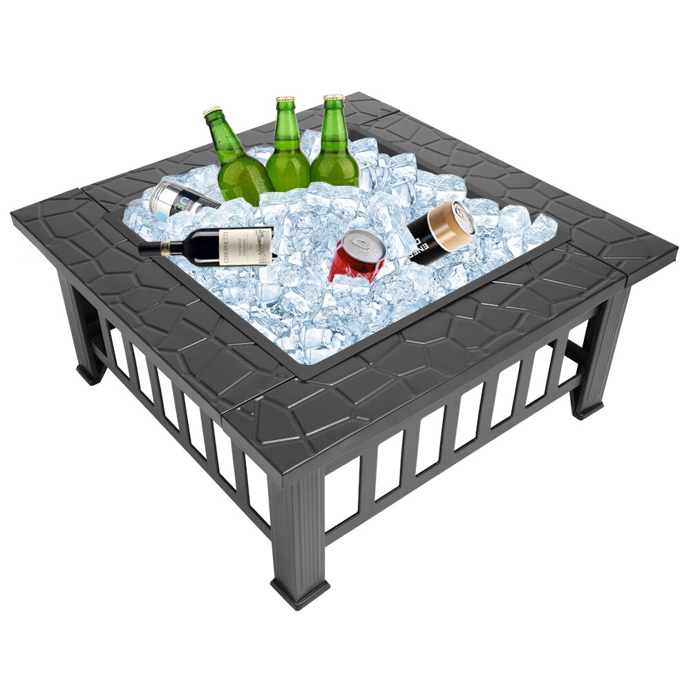 Steel Outdoor Fire Pit with Lid Instruction Manual