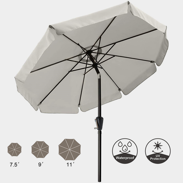 7.5ft 8 Ribs Market Patio Umbrella