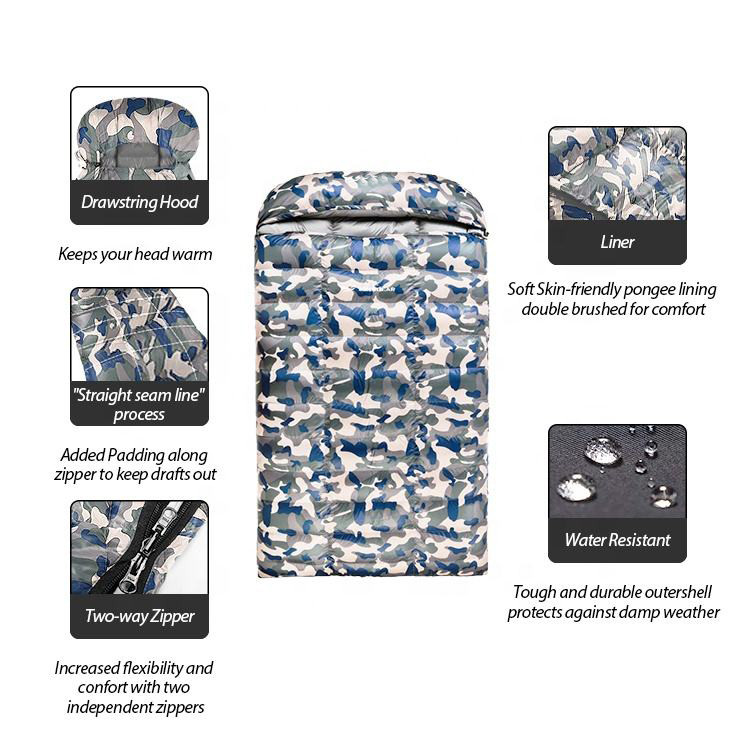 2 Person Envelope Sleeping Bag for Couple