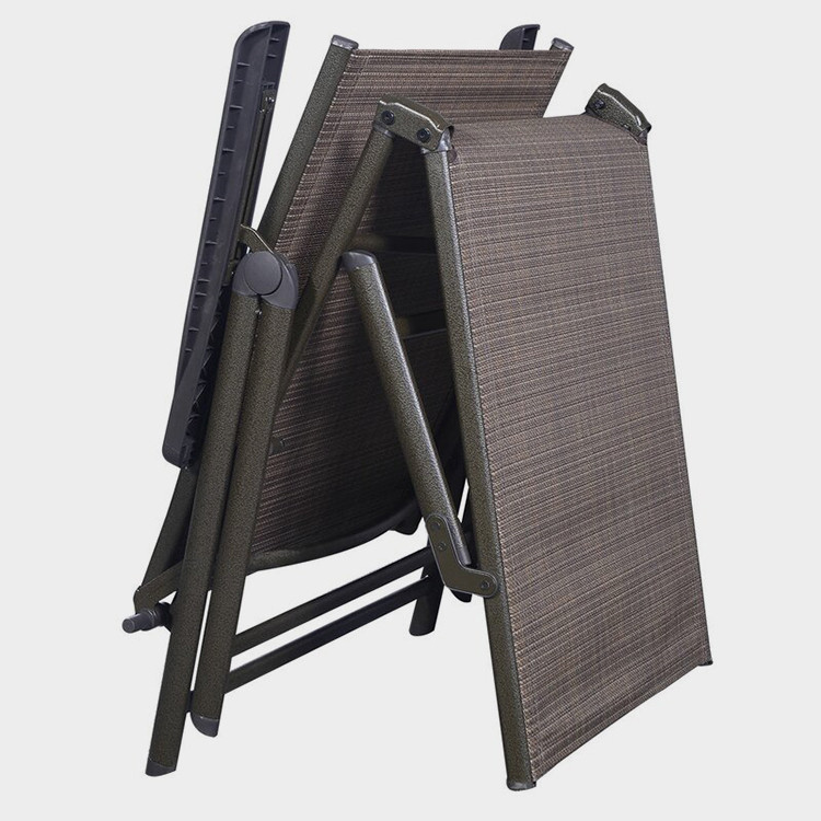 7 Position Foldable Aluminium Chaise Lounger