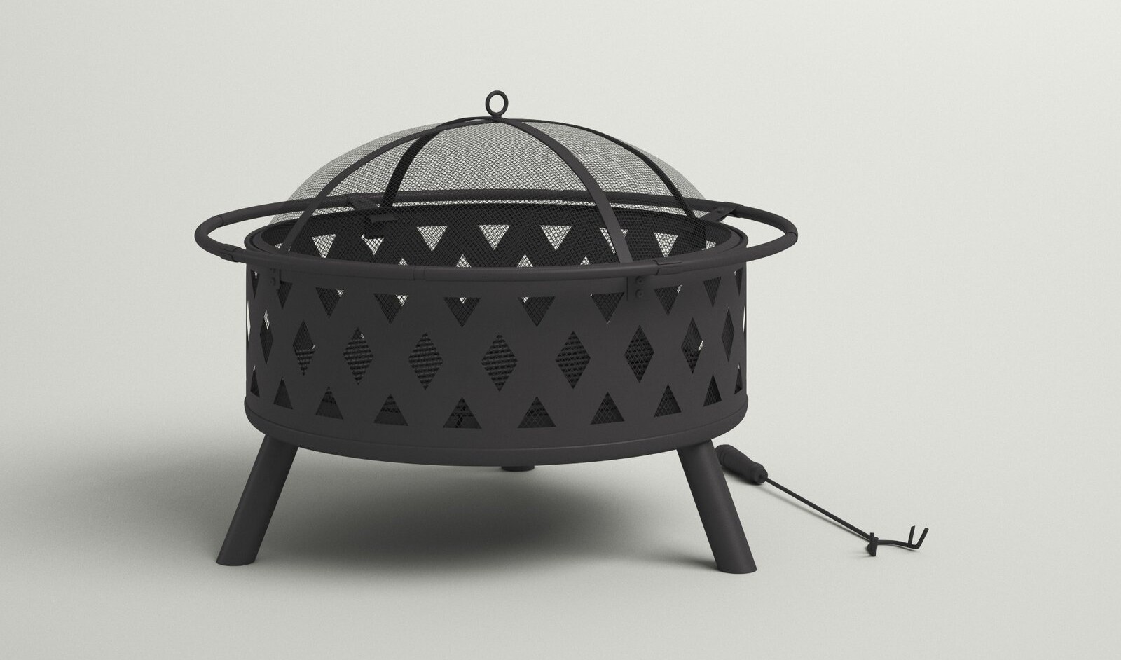 Steel Wood Burning Outdoor Fire Pit Assembly Instruction