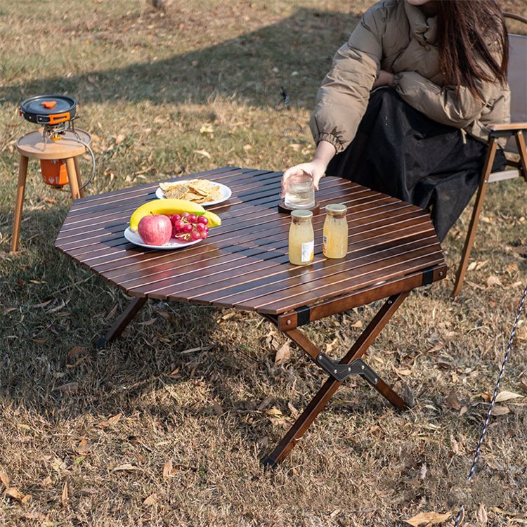 Octagonal Folding Camping Picnic Table