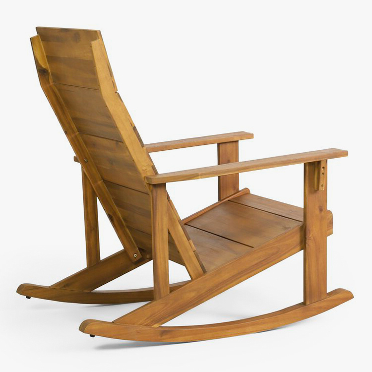 Solid Wood Adirondack Rocking Chair