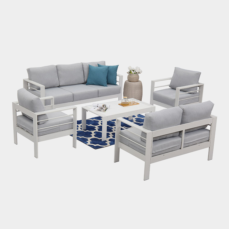 5-Pcs Set Aluminum Patio Chat Set