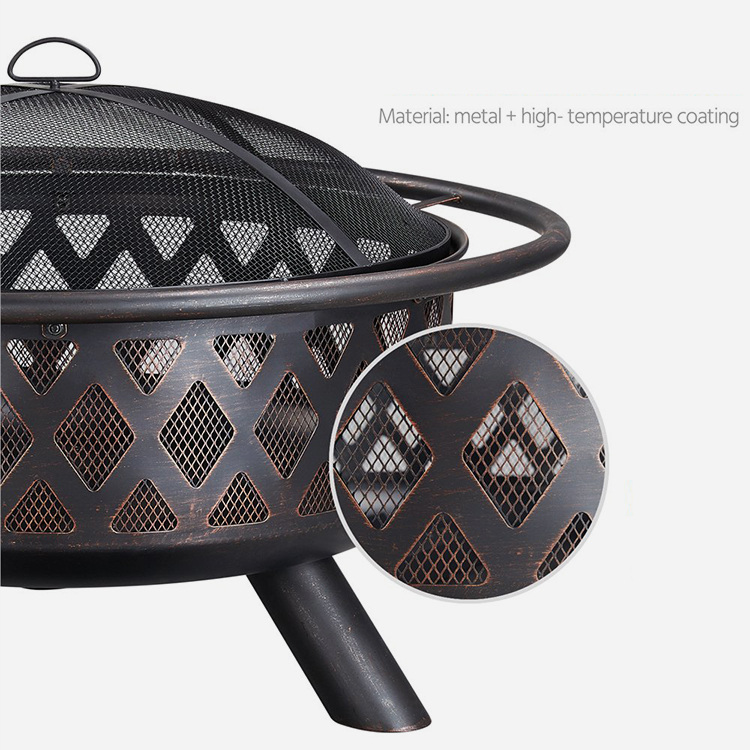36'' Outdoors Iron Fire Pit