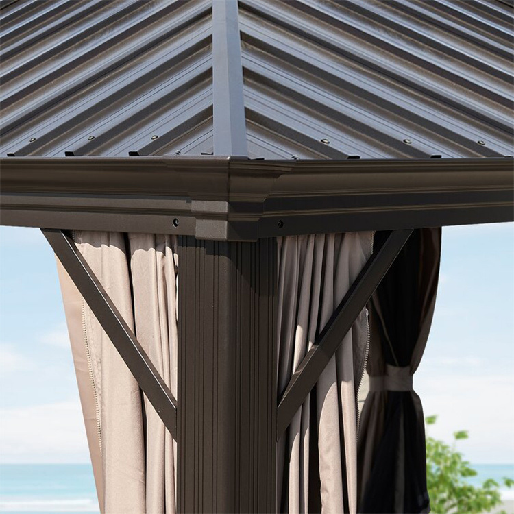 12' x 10' Aluminum Frame Hardtop Gazebo