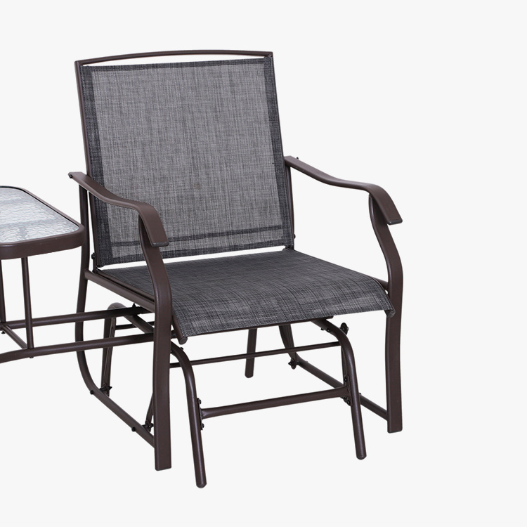 2 Person Outdoor Glider Rocker Chair