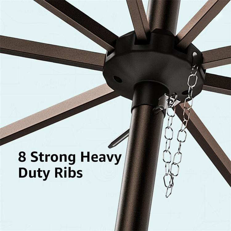 9Ft Crank Market Umbrella