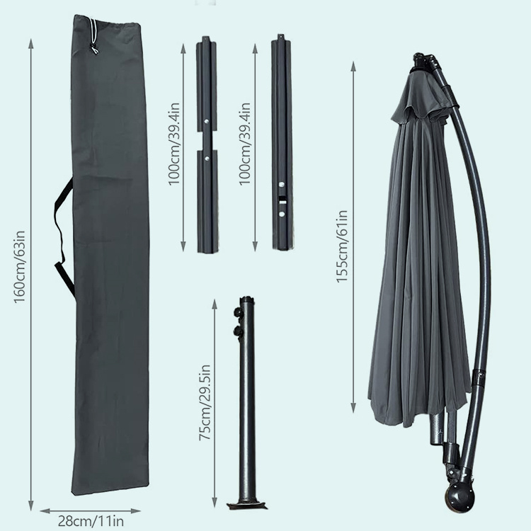 3M Outdoor Cantilever Parasol
