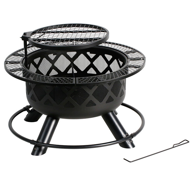 Wood Burning Fire Pit for Outdoor Grill