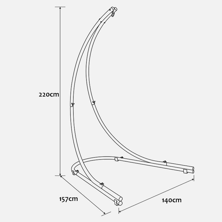 Hanging Hammock Arc Chair Stands