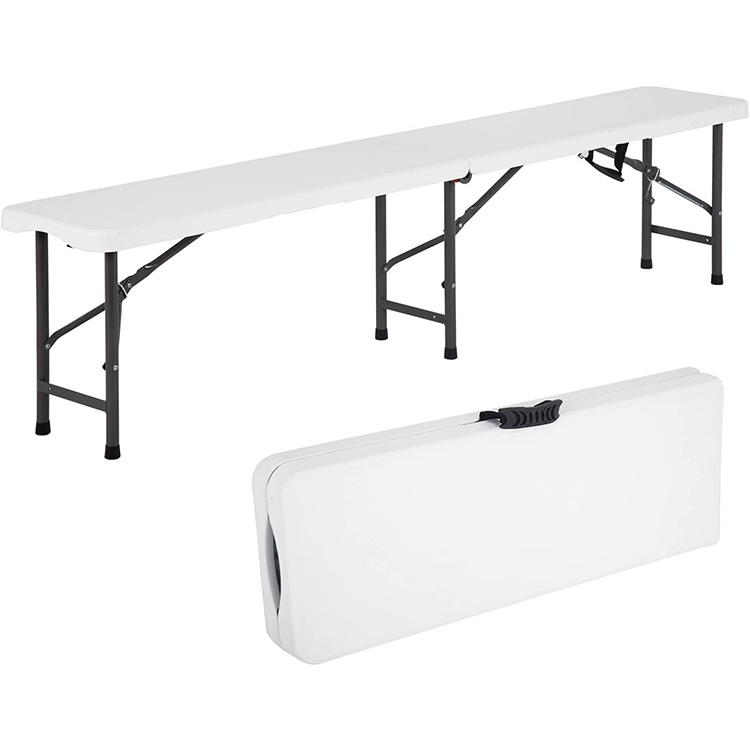 Folding 6FT Plastic Portable Bench