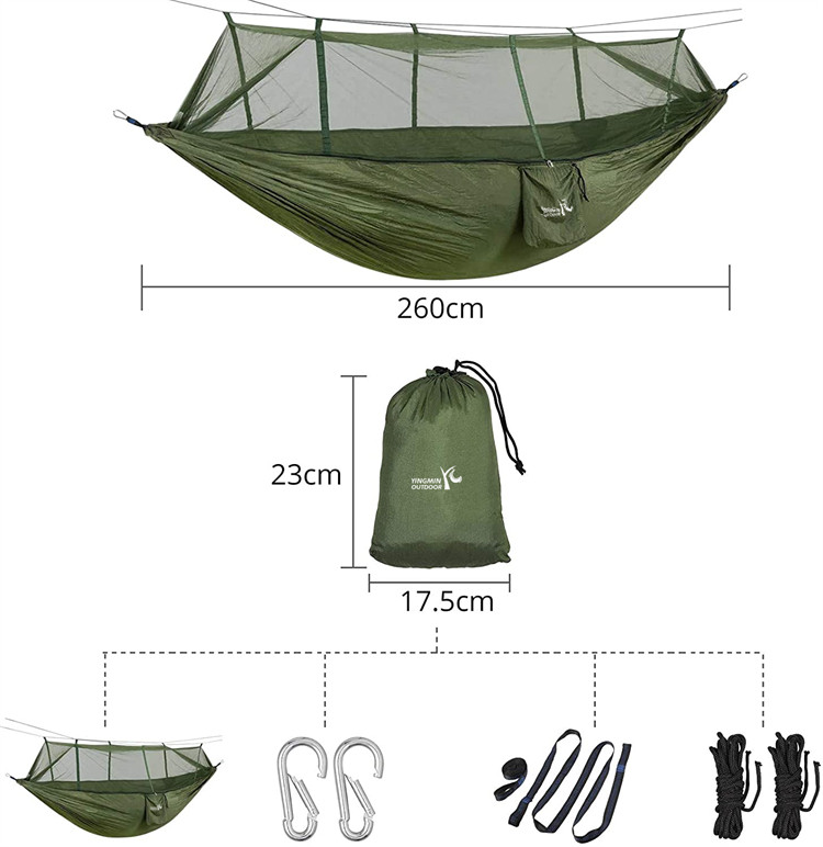 Outdoor Camping Hammock with Mosquito Net