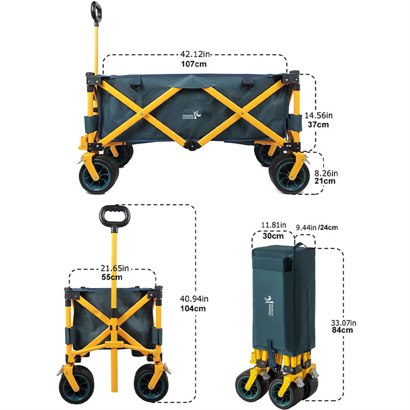 Outdoor Folding Collapsible Wagon Cart
