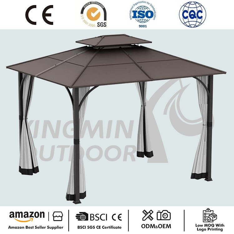 Patio Steel Frame Hardtop Gazebo