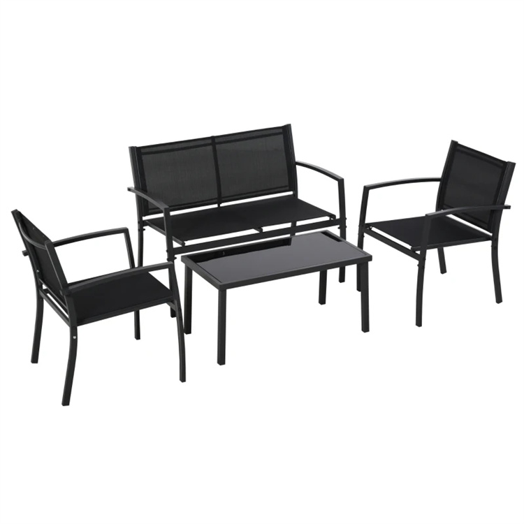 4 Pieces Conversation Textilene Set