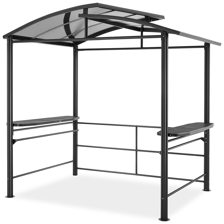 8' x 5' BBQ Patio Canopy Hardtop Gazebo