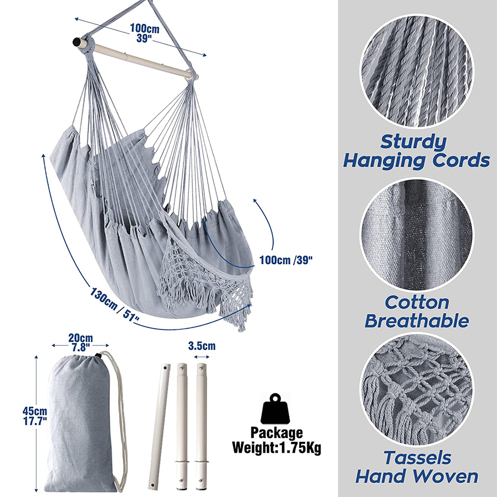 Hanging Swing Tassels Hammock Chair