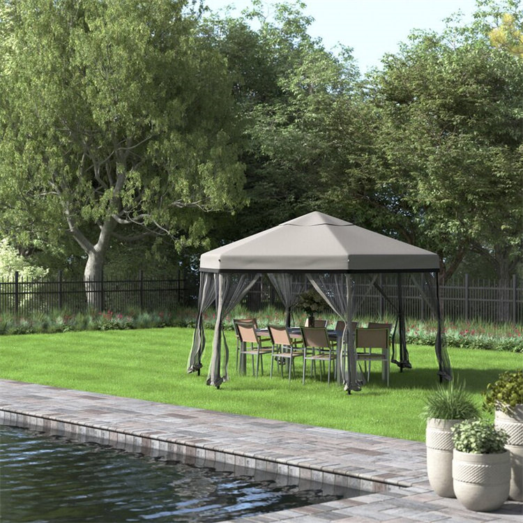 11x11ft Soft-top Hexagon Gazebo