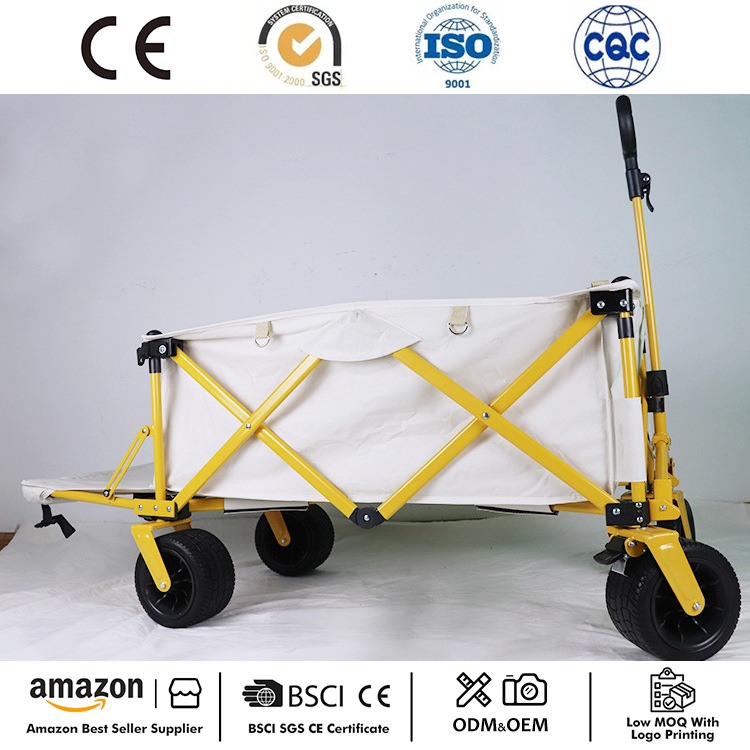 Outdoor Collapsible Beach Wagon Cart