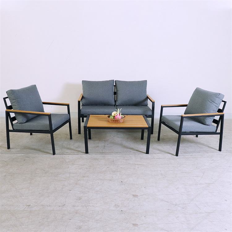 Outdoor 4 Piece Steel Conversation Set
