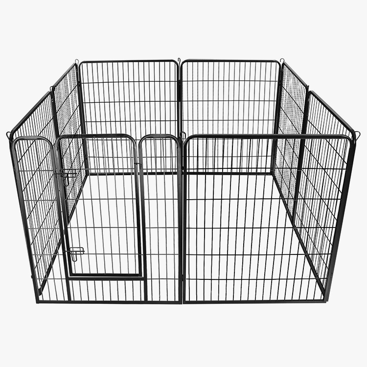 8 Panels Metal Barrier Kennel Fence