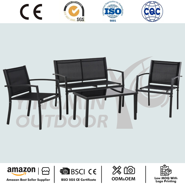4 Pieces Conversation Textilene Set
