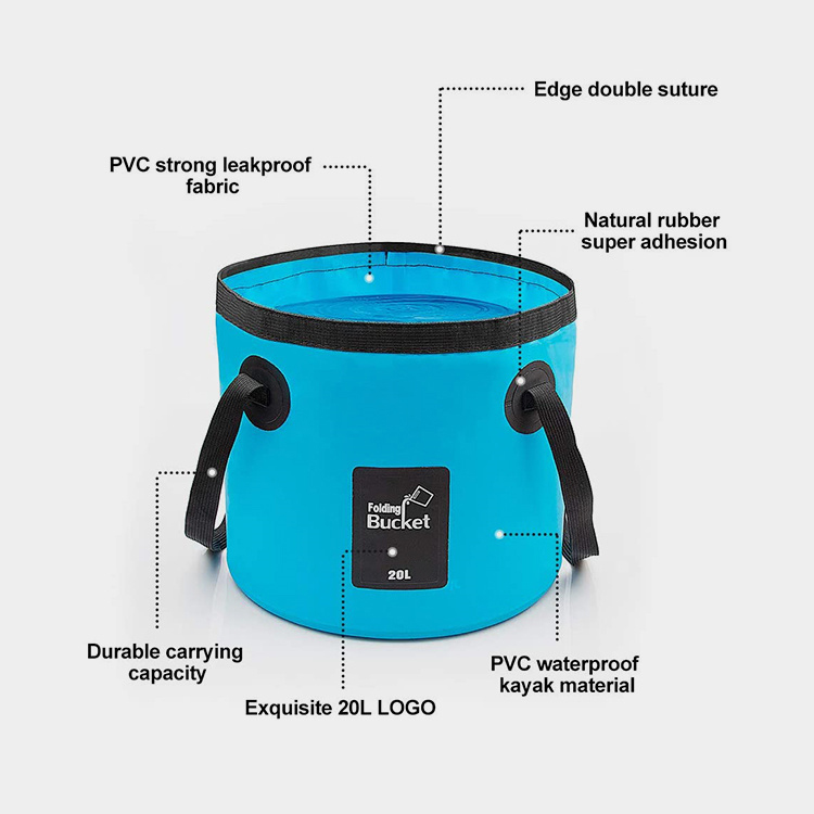 Foldable 20L Camping Bucket